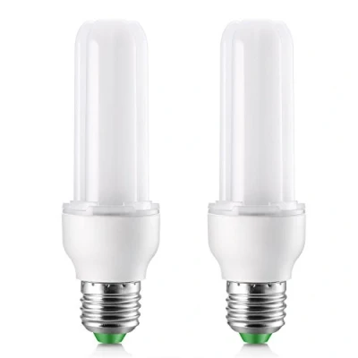 Afbeelding van Elrigs E27 ledlamp, 9 W staafvormige lamp komt overeen met 75 gloeilamp, koud wit (6000 K) maïskolflamp, vervangt 18 spaarlamp, niet verblindende verlichting voor leeslamp, dubbele verpakking