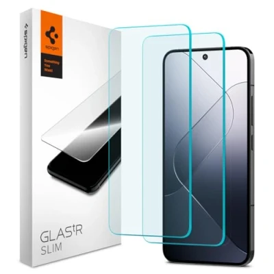 Afbeelding van 2 Pack Screenprotectors Xiaomi 13: Spigen tR Slim (2Pack) Glas