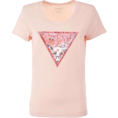 Afbeelding van Guess Dames T shirt Rn Driehoek Maat S