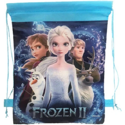 Afbeelding van Rugzak Frozen Elsa Anna Olaf Kristoff Sven rugtas zwemtas trekkoord tas kindertas bag pack children&#039;s 27 x 35