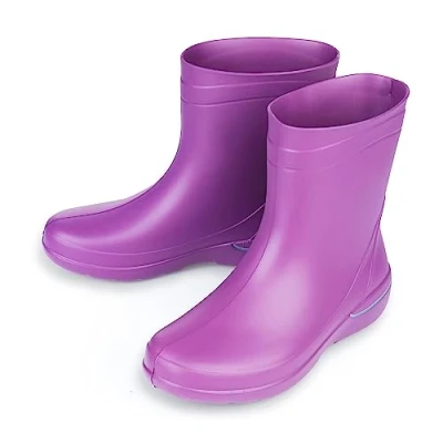Afbeelding van ESTRO Regenlaarzen Dames Rubberen Laarzen voor Rubberlaarzen Rubber Regenlaars CR01 (41 EU, Pruim)
