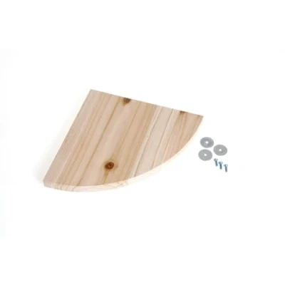 Afbeelding van Flamingo Vogelaccessoire Zitplank Natuurhout 14x14x1.8cm