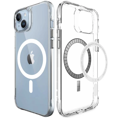 Afbeelding van Apple iPhone 14 MagSafe Hoesje Kunststof iMoshion Hardcase/Backcover Transparant Telefoonhoesje Shockproof/Valbescherming