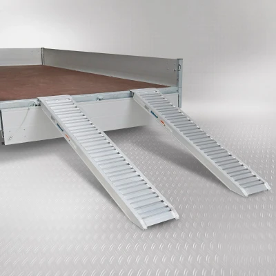 Afbeelding van Datona Aluminium Oprijplaten Auto 180 Cm 3 Ton (2 Stuks) (180 x 30 7,5 cm)