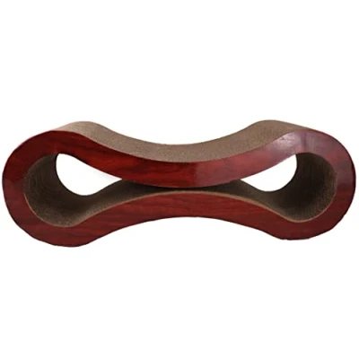Afbeelding van DIVCHI Kattenkrabpaal loungebed, kattenkrabber karton pads kattenkruid en bruidegomer borstel