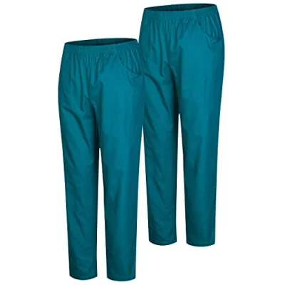 Afbeelding van MISEMIYA Verpakking van 2 stuks, uniseks, gezondheidsuniform, medische uniformen, werkbroek, Ref.8312, groen 3b 21, M