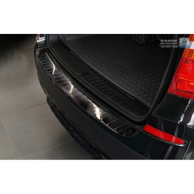 Afbeelding van Avisa Zwart RVS Achterbumperprotector passend voor BMW X3 F25 2010 2014 &#039;Ribs&#039;