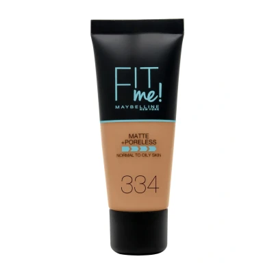 Afbeelding van 1+1 gratis: Maybelline Fit Me Matte + Poreless Foundation 334 Warm Tan