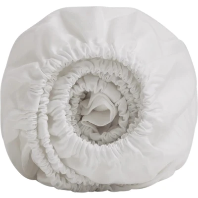 Afbeelding van Hoeslaken Yumeko Pure White (Tencel) 90 x 200 cm