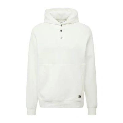Afbeelding van s.Oliver Strukturierter MIT DRUCKKNÖPFEN UND Hoodie, Heren, Maat: Large, Weiß