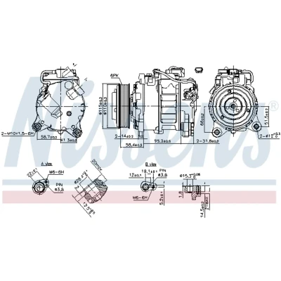 Afbeelding van Nissens Airco compressor 890622