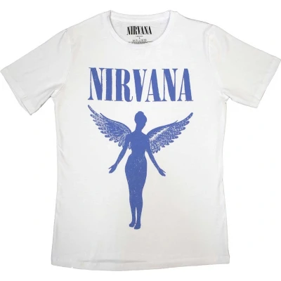 Afbeelding van Nirvana Angelic Blue Mono Dames T shirt L Wit