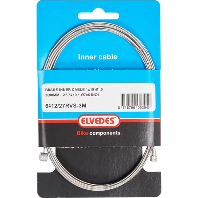 Afbeelding van Elvedes Remkabel binnen 2 tonnippels rvs BikeTotaal.nl Zilver
