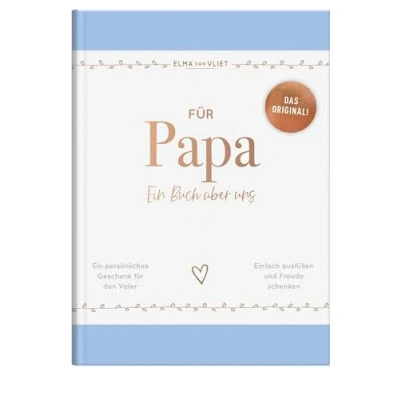 Afbeelding van für Papa: Ein Buch über uns Das Original. Liebevolles Ausfüll und Erinnerungsbuch mit inspirierenden Fragen als persönliches Geschenk den Vater