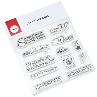 Afbeelding van Rayher 59841000 Clear Stamp Kerstmis/winter, 96,5 x 91 3,2 mm