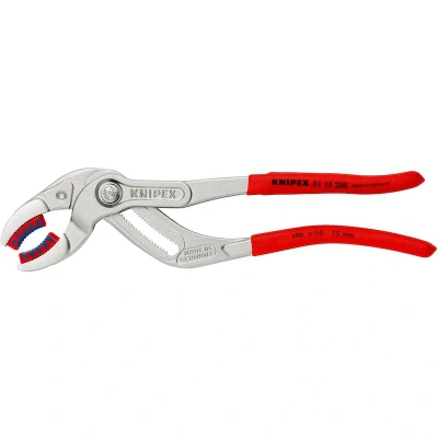 Afbeelding van Knipex sifon en connectorentang met anti slip kunststof bekleed verchroomd 250 mm 10 75 81 13