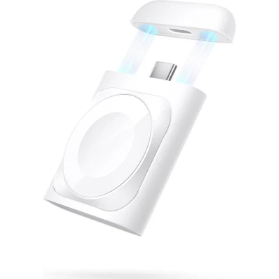 Afbeelding van ESR Draagbare Compacte Draadloze Oplader voor Apple Watch Wit