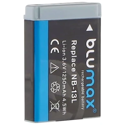 Afbeelding van Blumax Batterij vervangt Canon NB 13L NB13L met InfoCHIP! / 1250mAh 3,6V compatibel PowerShot SX620 SX720 SX730 SX740 G1 X Mark III G5 G7 G9 en II