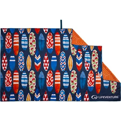 Afbeelding van Lifeventure Gerecycled SoftFibre reishanddoek Compact, lichtgewicht, sneldrogende sport en strandlaken, zandvrij ontwerp, gigantisch (surfplanken)