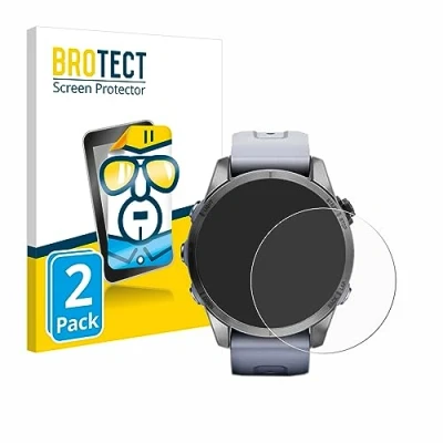 Afbeelding van BROTECT (2 Stuks) Schermbeschermer voor Garmin Fenix 7S (42 mm) Screen Protector Transparant
