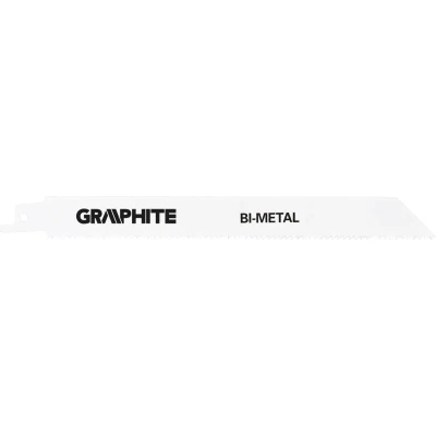 Afbeelding van graphite reciprozagen 225mm voor hout en metaal 14tpi 2 stuks 57h952