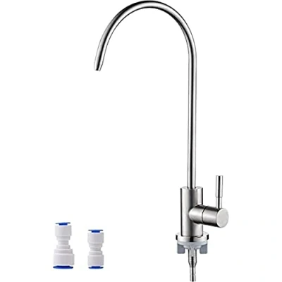 Afbeelding van Ibergrif M22301A Draaibare 360 Kraan met Omgekeerde Osmose Hals Frinkwaterfilter voor de Keuken, kraanadapter, zilver