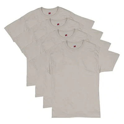 Afbeelding van Hanes Heren Shirt, Zand 4 pack, S
