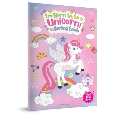 Afbeelding van I Am Born to Be a Unicorn Coloring Book