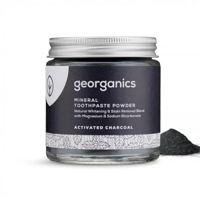 Afbeelding van Natuurlijke Tandpoeder (Actieve Kool) Georganics 60 ml