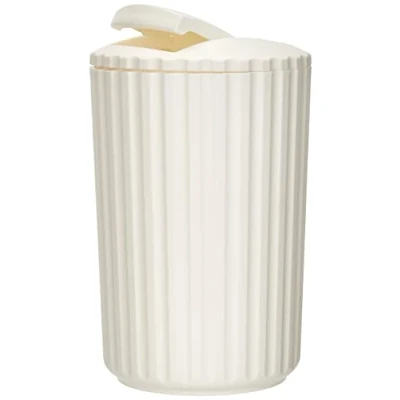 Afbeelding van Allstar Afvalemmer Minas wit cosmetica emmer inhoud: 3 l, polypropyleen, 15 x 25 cm,