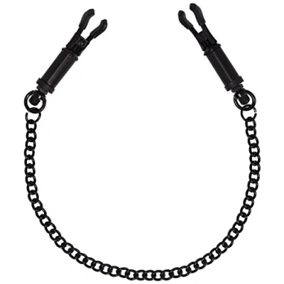 Afbeelding van Rimba Zwarte Tepelklemmen Met Ketting