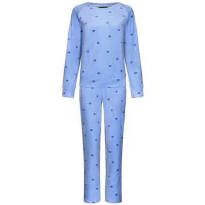 Afbeelding van Duurzaam velours huispak Rebelle Blauw Maat 36