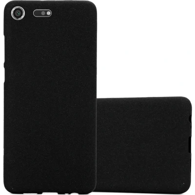 Afbeelding van Cadorabo Hoesje geschikt voor Sony Xperia XZ PREMIUM in FROST ZWART Beschermhoes gemaakt van flexibel TPU silicone Case Cover