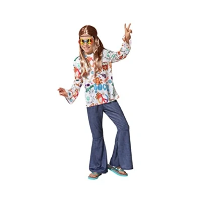 Afbeelding van Kostuums voor Kinderen Hippie Maat 10 12 Jaar