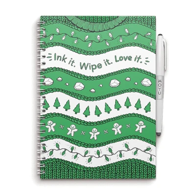 Afbeelding van MOYU Ugly Christmas Sweater Notebook Uitwisbaar Notitieboek A5 Hardcover