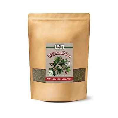Afbeelding van Biojoy BIO Meidoorn thee (500 g), gedroogd en gesneden meidoornbladeren, hawthorn tea (Crataegus Monogyna)