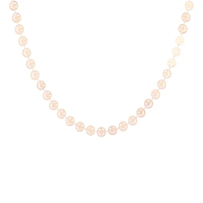 Afbeelding van OOZOO Jewellery rosé goudkleurige ketting met smileys SN 2011