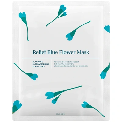 Afbeelding van Hyggee Relief Blue Flower Mask (30 ml)