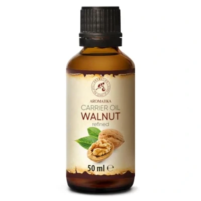 Afbeelding van Walnootolie 50ml 100% Puur Natuurlijke Basisolie Dragerolie Rijk aan Mineralen &amp; Vitamines voor Intensieve Huidverzorging Massage Wellness Maken van Eigen Cosmetica Ontspanning Beauty Anti Rimpels Aging