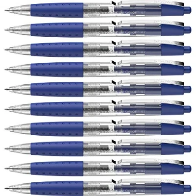Afbeelding van Schneider 101003 Gelion Plus gelpen (verwisselbare vulling, lijndikte F, ultra sneldrogend), verpakking van 10 stuks, blauw
