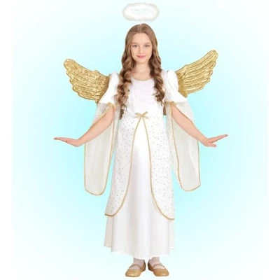 Afbeelding van Widmann Engelkostuum voor kinderen, meerkleurig, (158 cm/11 13 jaar), 58998