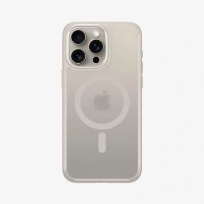Afbeelding van Spigen Ultra Hybrid MagSafe iPhone 15 Pro Max hoesje frost titanium