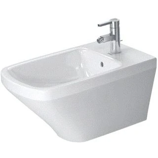 Afbeelding van Duravit DuraStyle wandbidet 37x62cm met overloop kraangat wondergliss wit