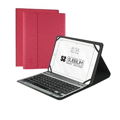 Afbeelding van Tablet en toetsenbord Case Subblim SUB KT2 BT0003 10,1&quot; Rood QWERTY Spaans