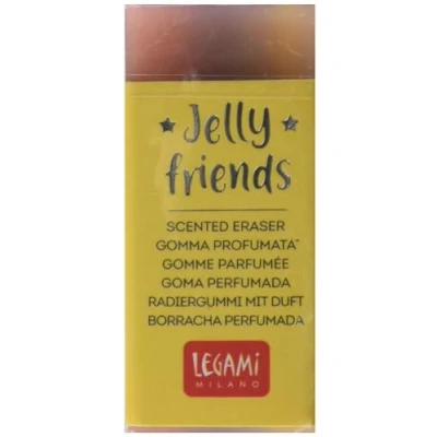 Afbeelding van Legami GP0002 Geurrubber, Jelly Friends, 2,2 x 5 cm, thema space, aroma cranberry, zacht en schoon gummen