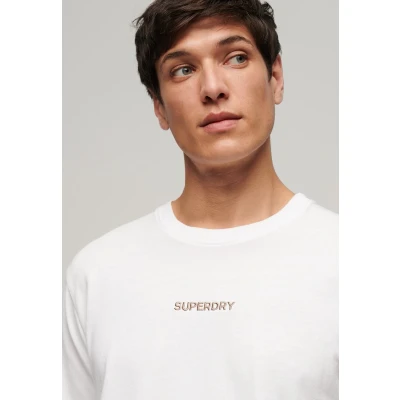 Afbeelding van Superdry Micro LOGO Graphic Loose Tshirt basic, Heren, Maat: XL, Brilliant white