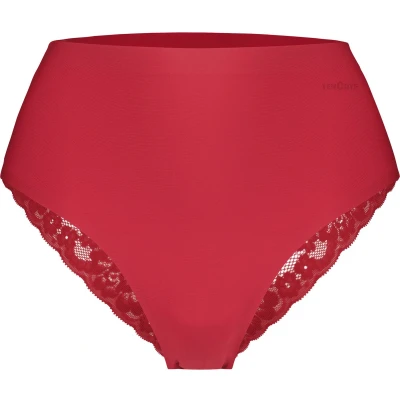 Afbeelding van ten Cate Secrets HIGH Waist Brazilian MET KANT Slip, Dames, Maat: 38, Rood