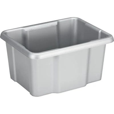 Afbeelding van SUNWARE Nesta Line Box (Zonder Deksel) 24 Liter (425 x 335 225) zilver