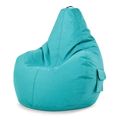 Afbeelding van Green Bean© Zitzak met rugleuning 80x70x90cm Gamingstoel 230L vulling Knus Zacht Wasbaar Vloerkussen Lounge stoel Krukje Ontspannen voor gamers Camouflage groen