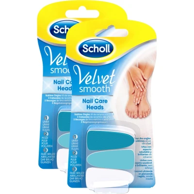 Afbeelding van Scholl Velvet Smooth Elektrisch Nagelvijl Navullingen Voordeelset 2 Stuks